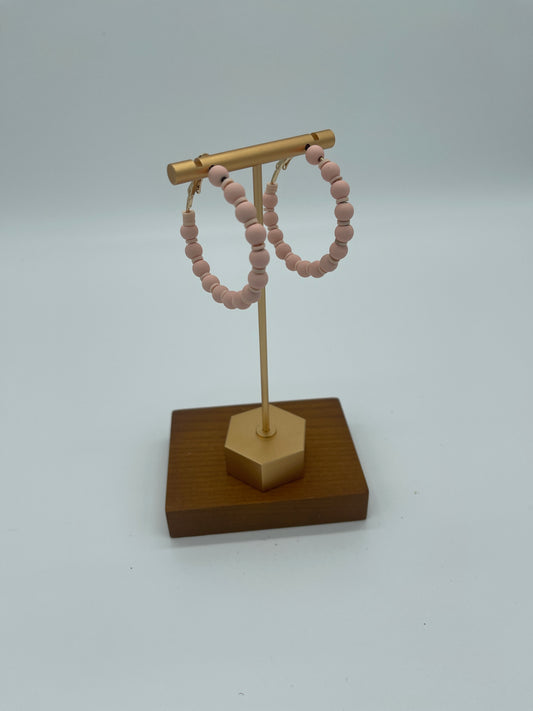 Beaded Hoop Earrings