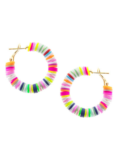 Multi Color Hoop Earrings