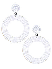 Cirlcle Beaded Earring