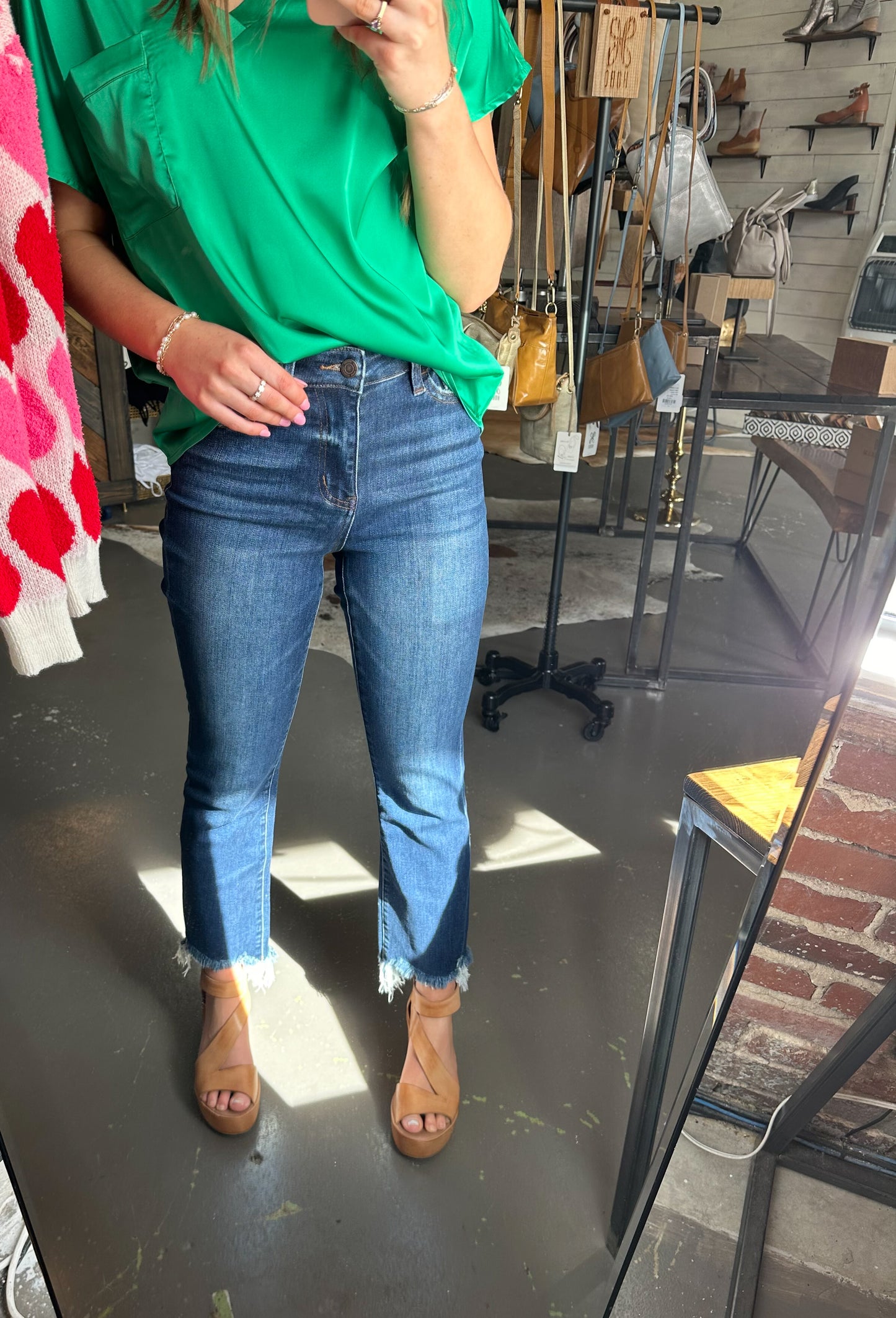Val High rise flare jeans