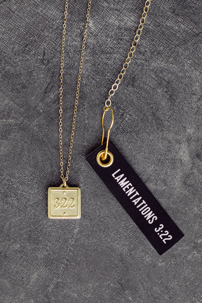 Madison Sterling: Lamentations 3:22 Petite Pendant