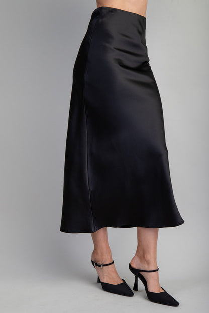 Mila Midi Skirt - Black