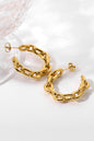 Gold Chain Hoops