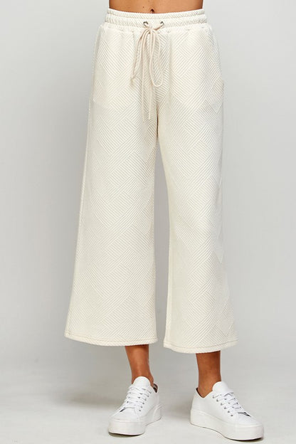 Homebody Textured Wide Leg Pants