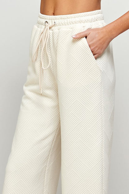 Homebody Textured Wide Leg Pants