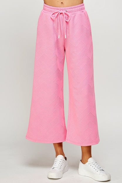 Homebody Textured Wide Leg Pants