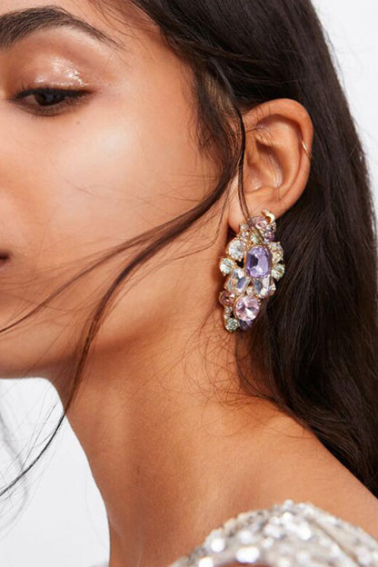 Colorful Crystal Drop Earrings