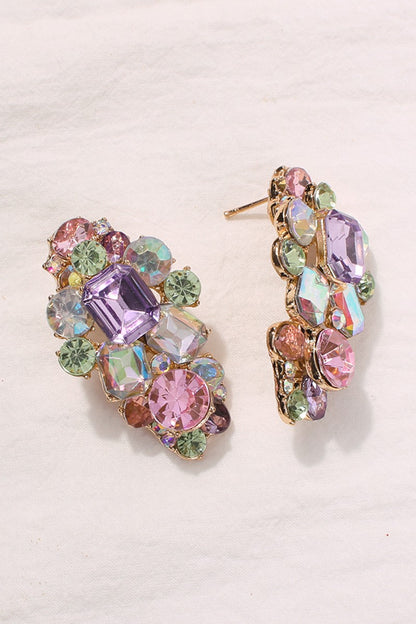 Colorful Crystal Drop Earrings