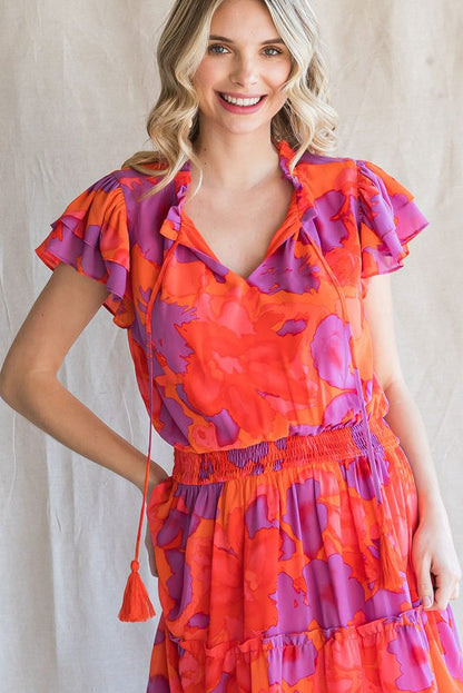 Sunset Chiffon Dress