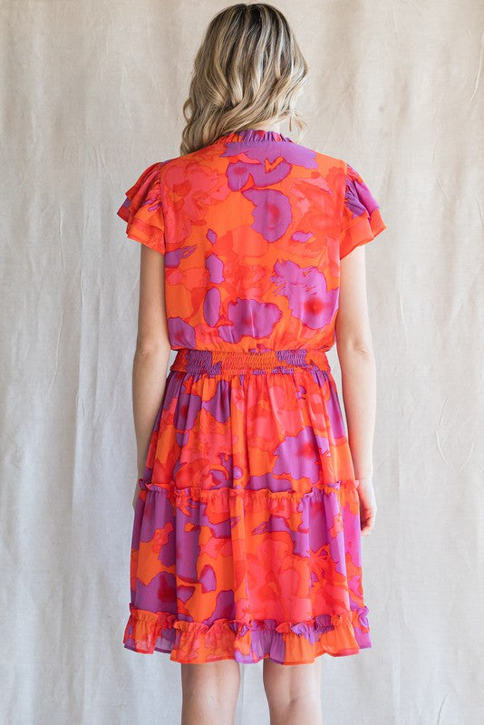 Sunset Chiffon Dress
