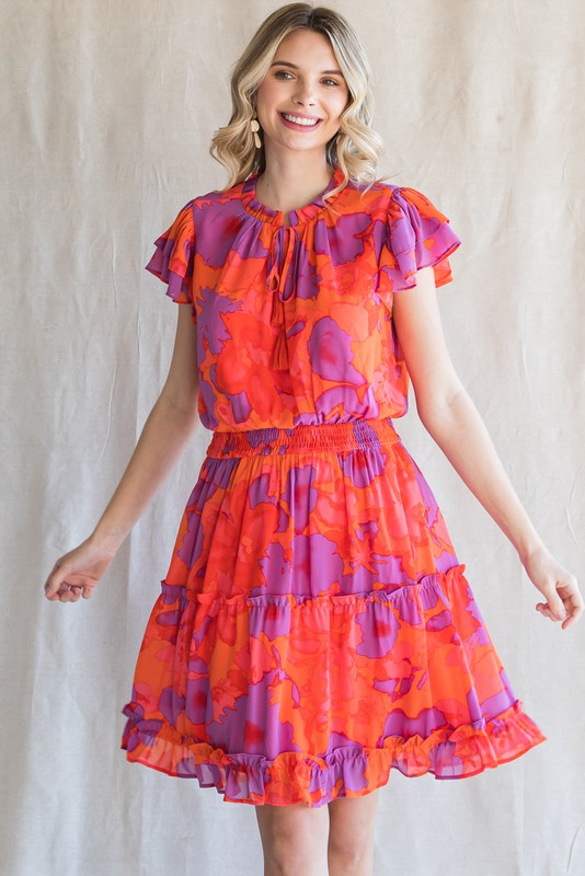 Sunset Chiffon Dress