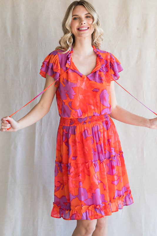 Sunset Chiffon Dress