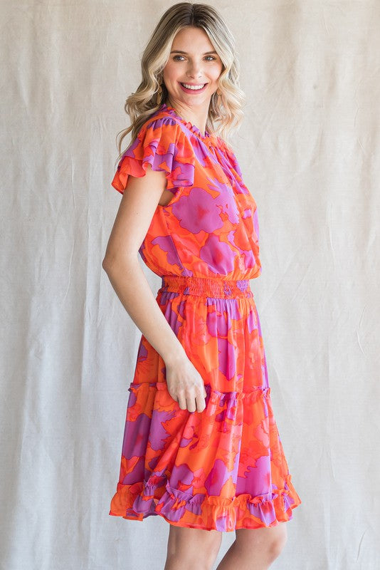 Sunset Chiffon Dress