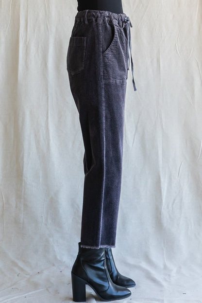 Jodi Corduroy Drawstring Pants