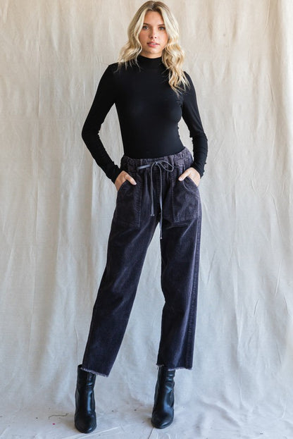 Jodi Corduroy Drawstring Pants