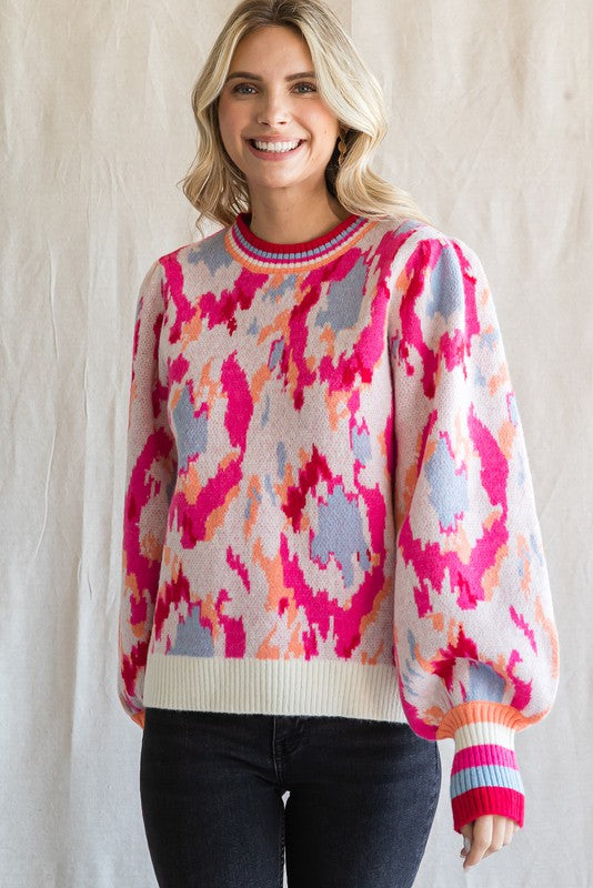 Posey Abstract Sweater