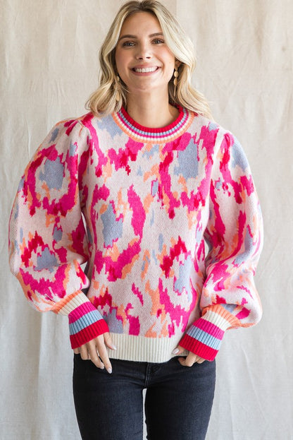 Posey Abstract Sweater