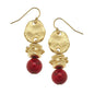 Susan Shaw Red Coral Bentley Earrings