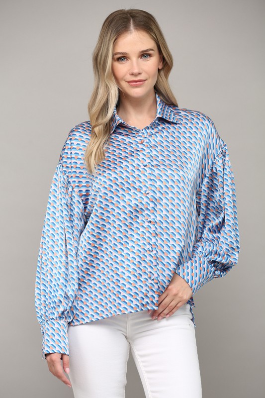 Blank Space Button Down Blouse