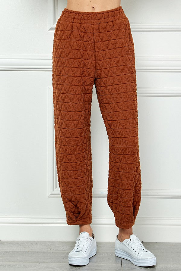 Bella Quilted set in Rust