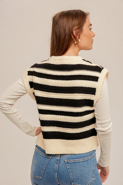 Carlisle Texture Weave Sweater Vest