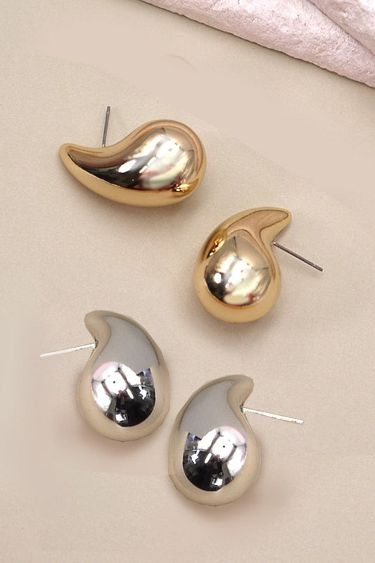 Teardrop Stud Earrings