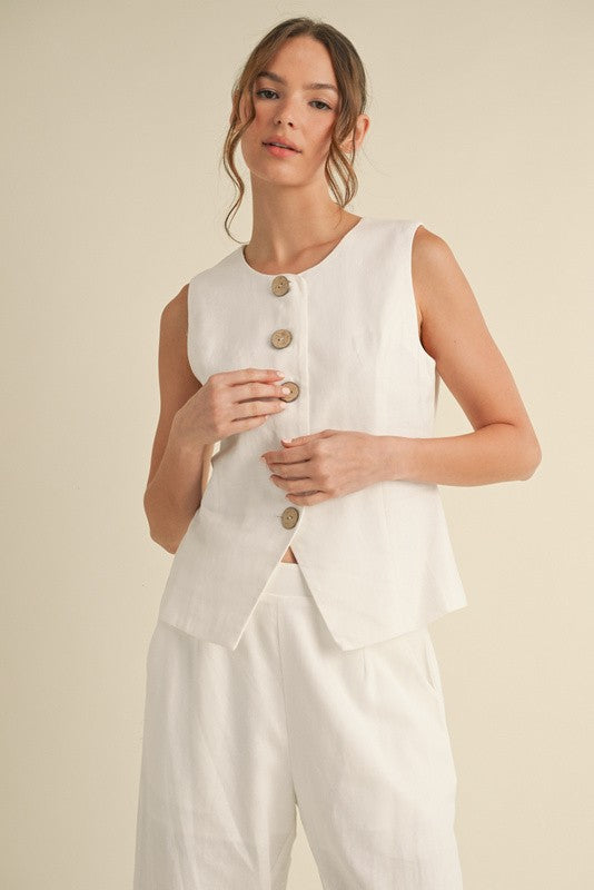 Lucy Linen Vest