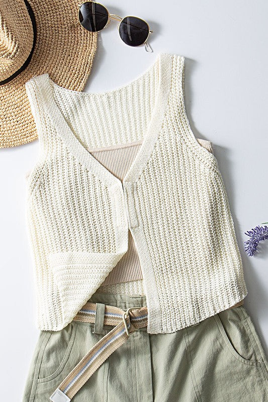 Juila Cropped Knit sweater