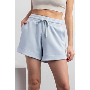 Soft Blue Luxe Scuba Short