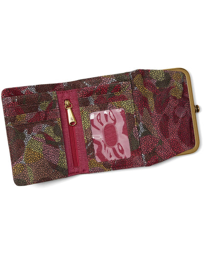 Hobo: Robin Compact Wallet - Abstract Foliage