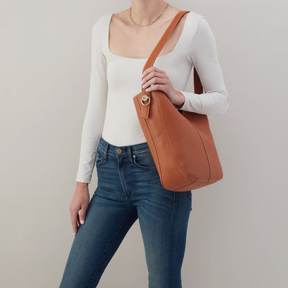 Hobo: Camden Shoulder Bag - Burnished Caramel