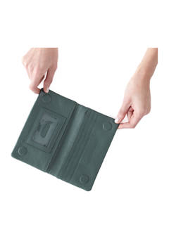 Hobo: Lumen Continental Wallet - Sage Leaf