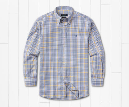 Southern Marsh Shores Windowpane Performance Dress Shirt