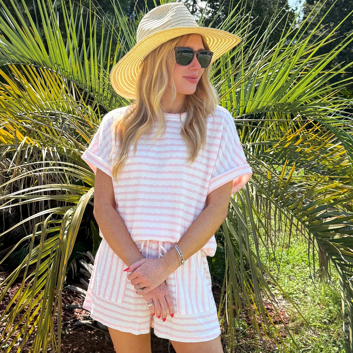 Pink Palms Summer Set