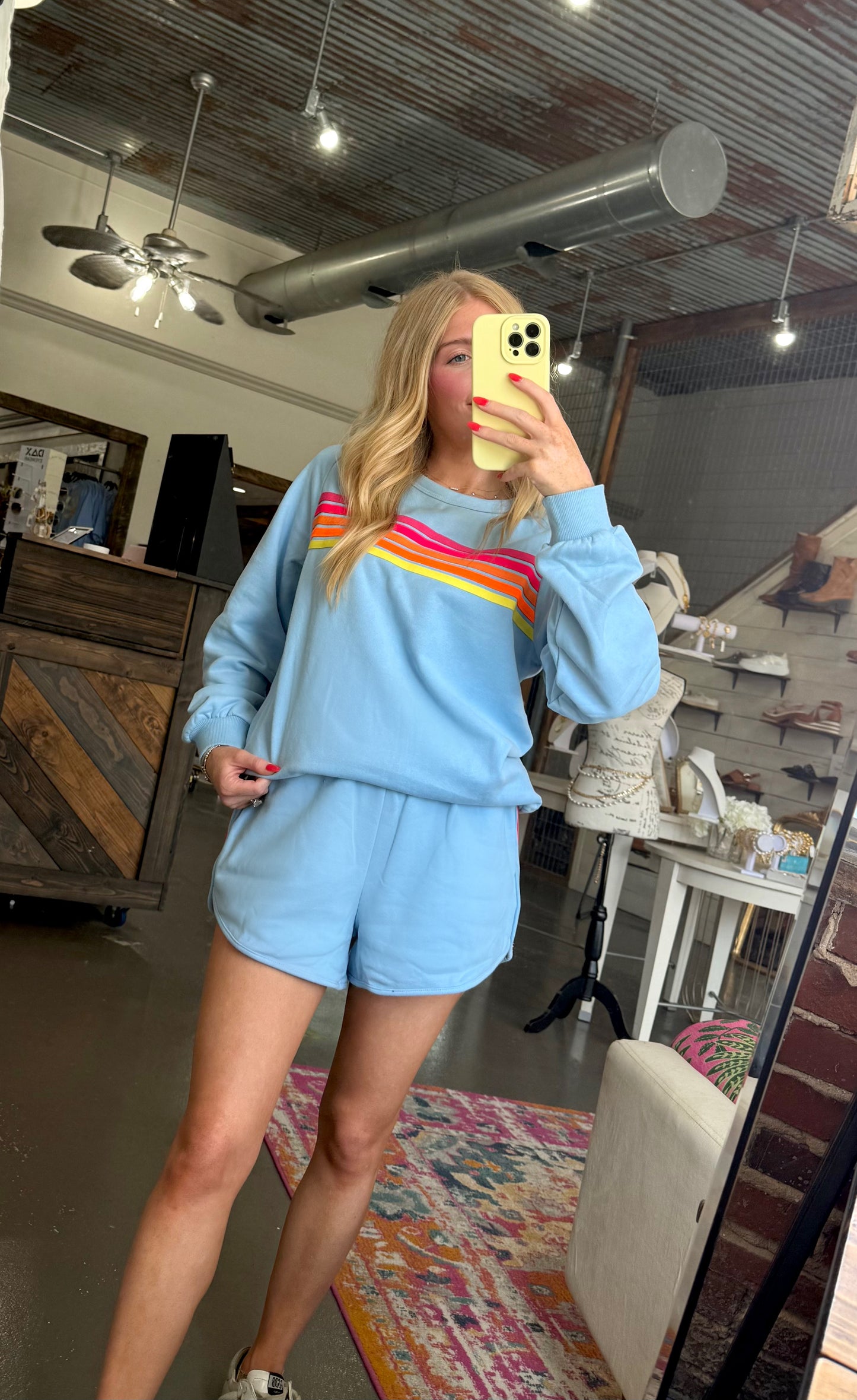 Blue Jet Lag Short Set