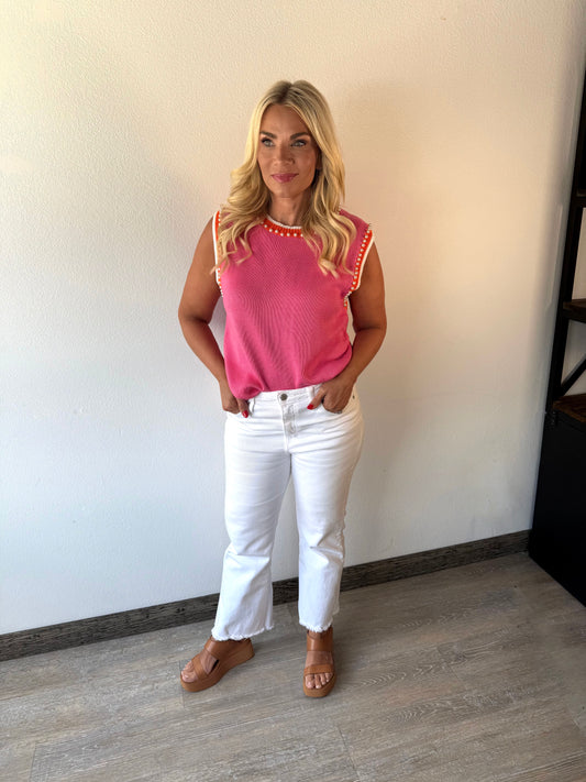 Pink Pearl Summer Sweater