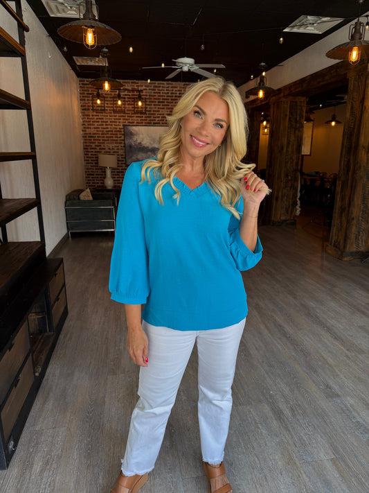 Back to School Blues Top