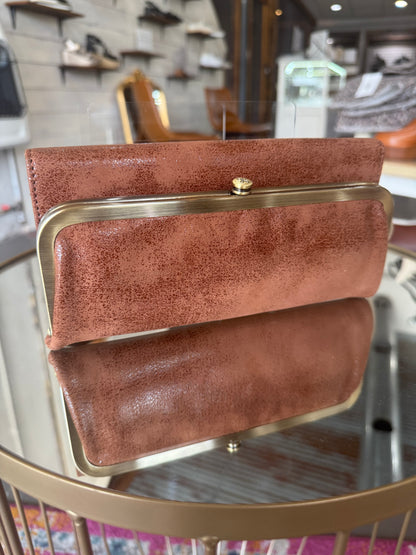 Hobo Burnished Saddle Rachel Continental Wallet