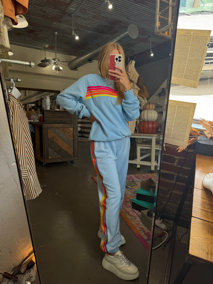 Blue Jet Lag Sweatpants