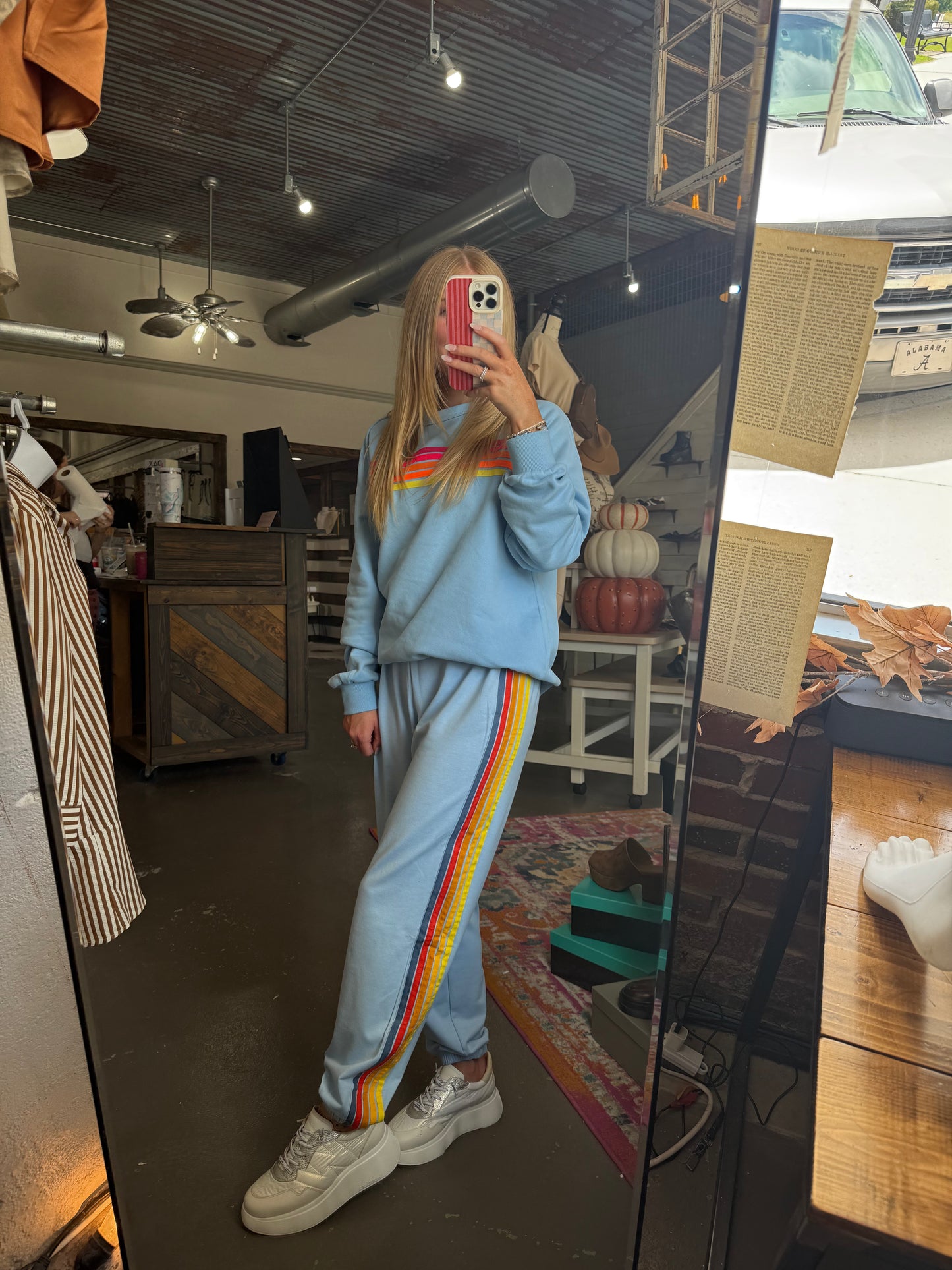 Blue Jet Lag Sweatpants