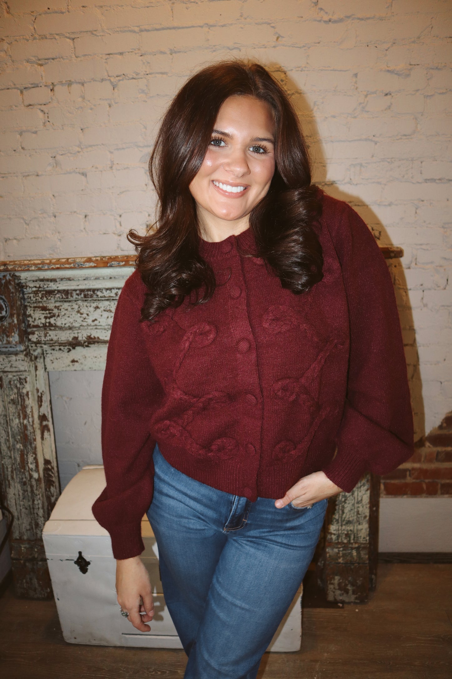 Cranberry Chic Cardigan
