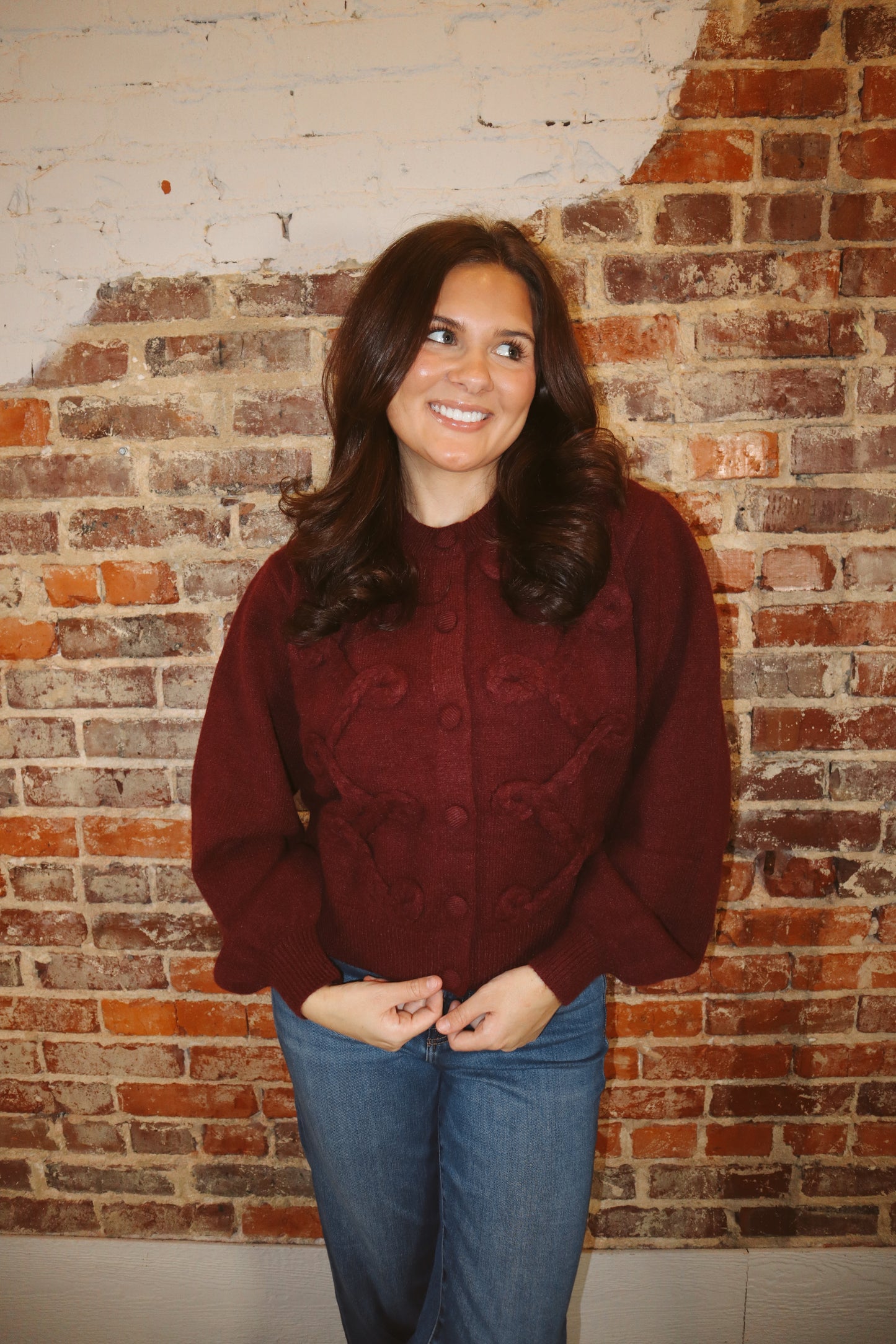 Cranberry Chic Cardigan