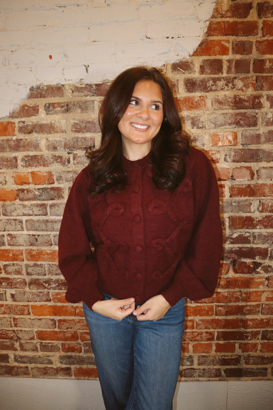 Cranberry Chic Cardigan