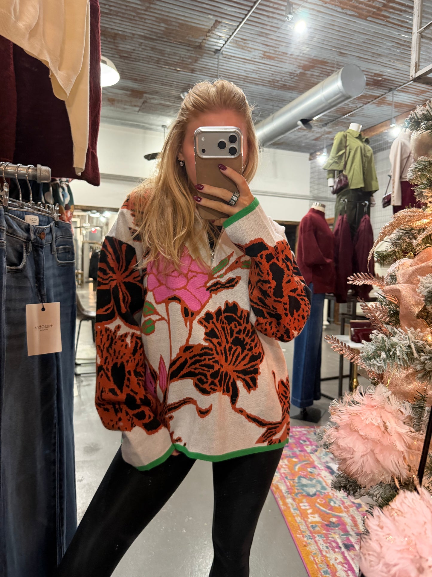 Falling Petals Pullover