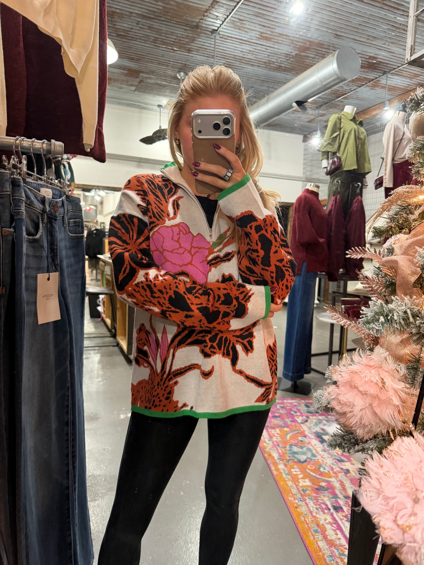 Falling Petals Pullover