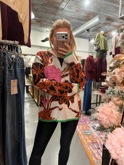 Falling Petals Pullover