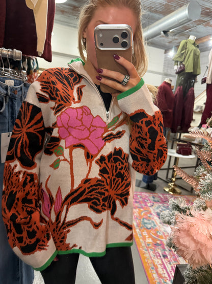 Falling Petals Pullover