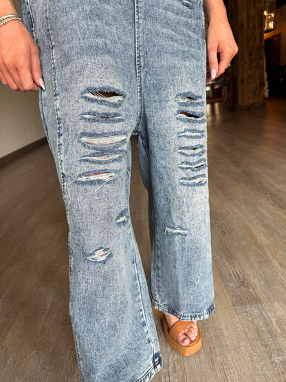 Falling into Denim Overalls