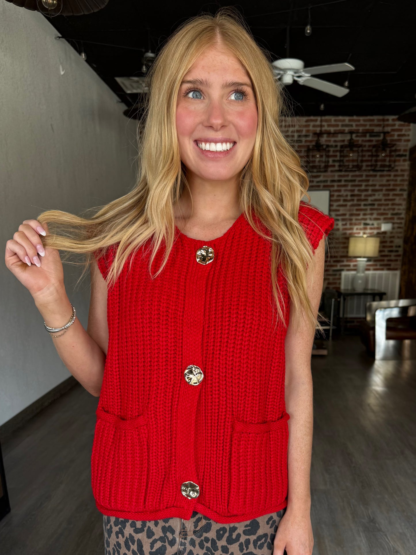 Apple Cider Knitted Vest