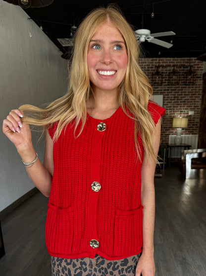 Apple Cider Knitted Vest